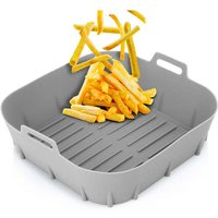 Silikonkorbeinsatz fur die heiluftfritteuse grau 22 cm Silikonkorbeinsatz fur die heiluftfritteuse grau 22 cm von NORTHIX