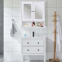 Spiegelschrank badschrank hangeschrank 565 x 135 x 585 cm von NORTHIX