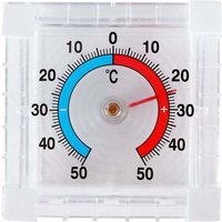 Square bimetallic thermometer for windows 50c to 50c 88323984 88323984 von NORTHIX