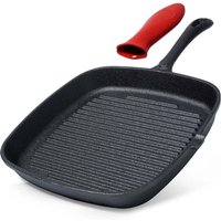 Square cast iron grill pan with grill base and silicone cover Square cast iron grill pan with grill base and silicone cover von NORTHIX