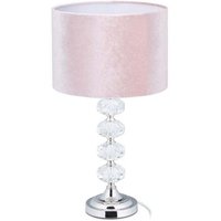 Tischlampe in kristall und samtrosa 88 von NORTHIX