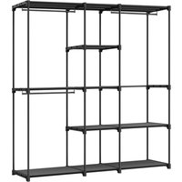 Tragbarer offener kleiderschrank kleiderstander freistehender kleiderschrank mit kleiderstangen und stoffregalen Tragbarer offener kleiderschrank kleiderstander freistehender kleiderschrank mit kleiderstangen und stoffregalen von NORTHIX