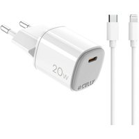 USB-Ladegerät GaN 1 x USB-C PD 20W + Lightning-Kabel USB-Ladegerät GaN 1 x USB-C PD 20W + Lightning-Kabel von NORTHIX