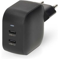 Northix - Wall charger 35 w gan pd30 quick charge feature 175 233 292 30 a number of outputs 2 2x usb c automatic voltage selection black von NORTHIX