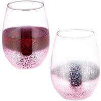Weingläser ohne Stiel, 2er-Set, rosa von NORTHIX