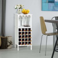 Weinregal aus holz fur 20 flaschen mit glasaufhanger 42 x 245 x 96 cm wei 88304706 88304706 88304706 88304706 88304706 von NORTHIX