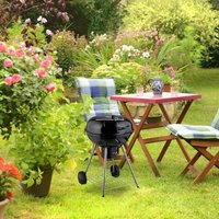 Xxl kettle bbq grill with wheels large cooking surface von NORTHIX