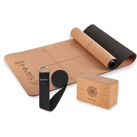 Yoga set - korkmatte block gurt Yoga set - korkmatte block gurt von NORTHIX