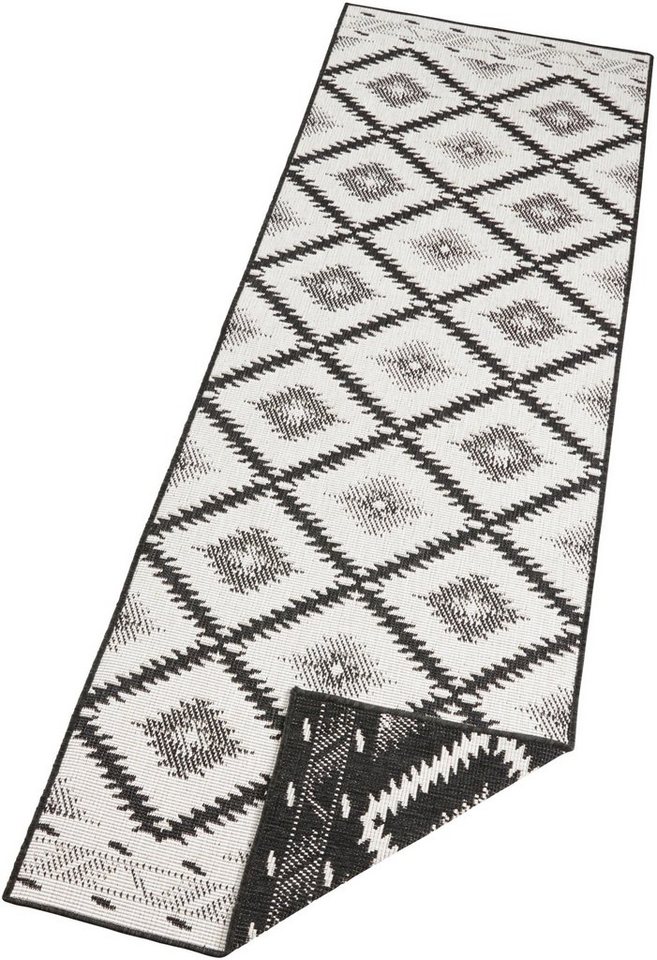 NORTHRUGS Läufer Malibu, rechteckig, Höhe: 5 mm, In-& Outdoor, Wetterfest, Balkon, Garten, Wohnzimmer, Wasserfest von NORTHRUGS