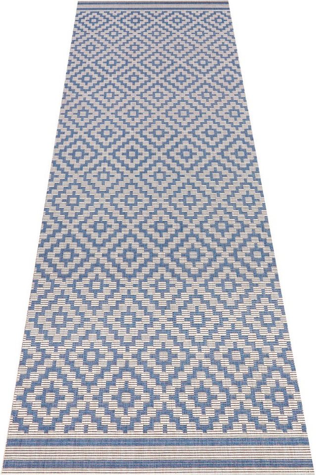 NORTHRUGS Läufer Raute, rechteckig, Höhe: 8 mm, In-& Outdoor, Teppich, Wetterfest, Balkon, Garten, Wohnzimmer, Raute von NORTHRUGS