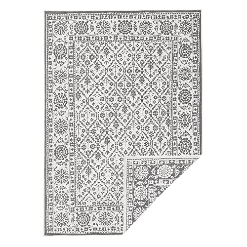 NORTHRUGS Outdoor Teppich Curacao-Wendeteppich Wetterfest Modernes Grafisches Muster Läufer für Balkon Terrasse Garten Wintergarten Wohnzimmerteppich Wasserfest, Polypropylen, Grau Creme, 80x350cm NORTHRUGS Outdoor Teppich Curacao-Wendeteppich Wetterfest Modernes Grafisches Muster Läufer für Balkon Terrasse Garten Wintergarten Wohnzimmerteppich Wasserfest, Polypropylen, Grau Creme, 80x350cm von NORTHRUGS