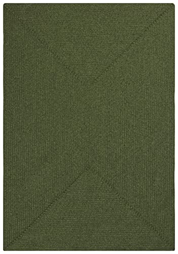 Northrugs Trenzado In- & Outdoor Teppich Wetterfest – Pflegeleicht Handmade-Look für Innen und Außen Gewebter Outdoorteppich Läufer für Balkon, Terrasse, Wohnzimmer, Garten – Grün, 160x230 von NORTHRUGS