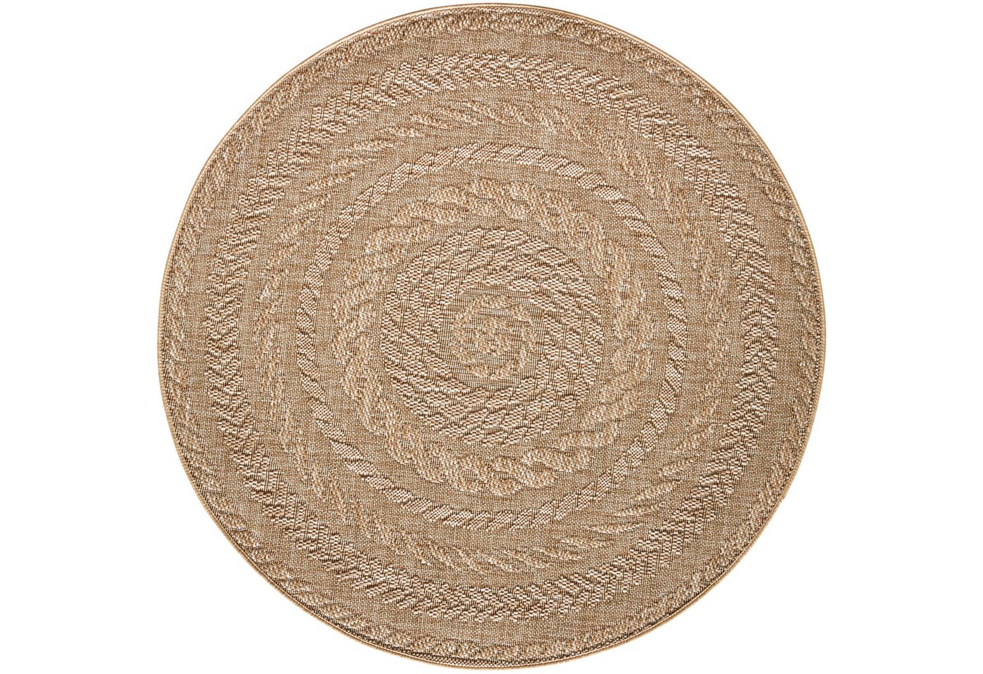 Teppich Almendro, NORTHRUGS, rund, Höhe: 6 mm, Sisal Optik, Robust, Pflegeleicht, Flachgewebe von NORTHRUGS