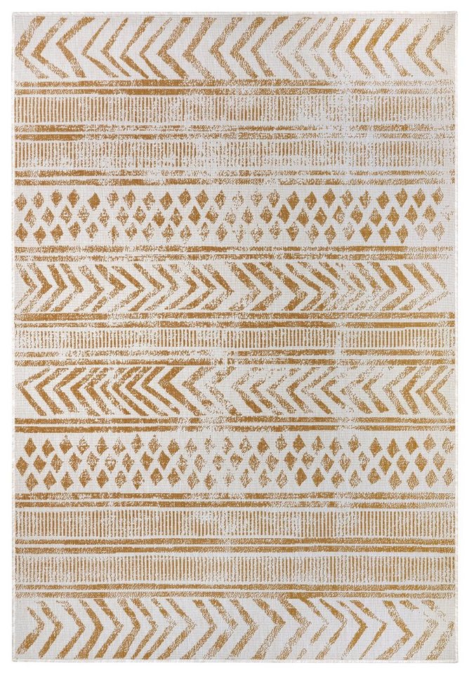 Teppich BIRI Wendeteppich, NORTHRUGS, rechteckig, Höhe: 5 mm, In-& Outdoor, Wetterfest, Balkon, Garten, Wohnzimmer, Wasserfest, Boho von NORTHRUGS