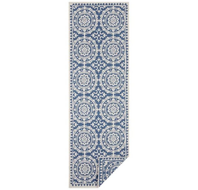 NORTHRUGS Teppich In- & Outdoor Wendeläufer JardIn-Blau, Läufer, Höhe: 5 mm von NORTHRUGS