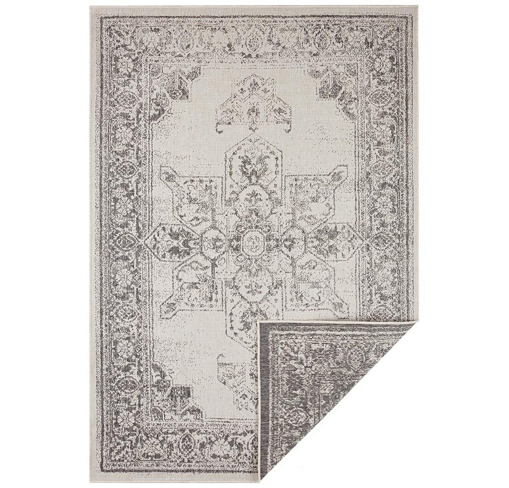NORTHRUGS Teppich In- & Outdoor Wendeteppich Borbon Grau, rechteckig, Höhe: 5 mm von NORTHRUGS