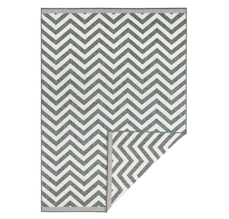 NORTHRUGS Teppich In- & Outdoor Wendeteppich Palma Grün Creme, rechteckig, Höhe: 5 mm von NORTHRUGS