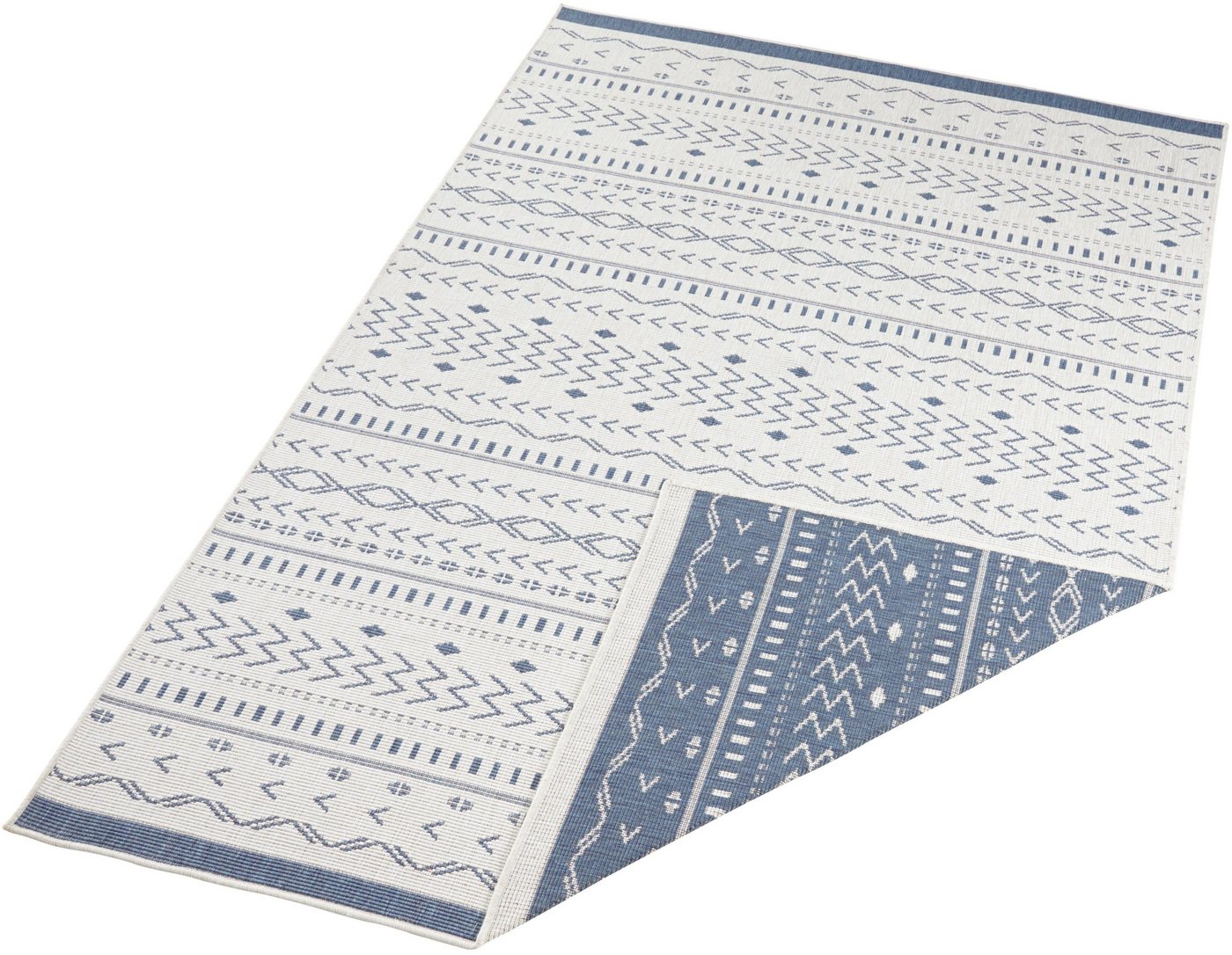 Teppich Kuba, NORTHRUGS, rechteckig, Höhe: 5 mm, In-& Outdoor, Wetterfest, Balkon, Garten, Wohnzimmer, Wasserfest von NORTHRUGS