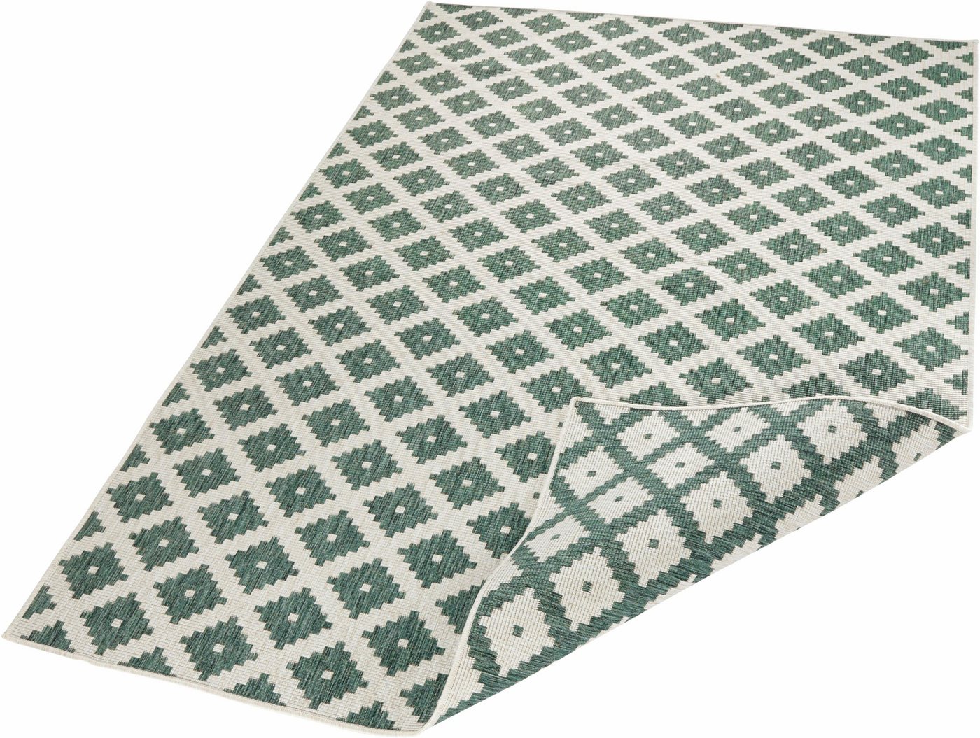 Teppich Nizza, NORTHRUGS, rechteckig, Höhe: 5 mm, In-& Outdoor, Wetterfest, Balkon, Garten, Wohnzimmer, Wasserfest von NORTHRUGS