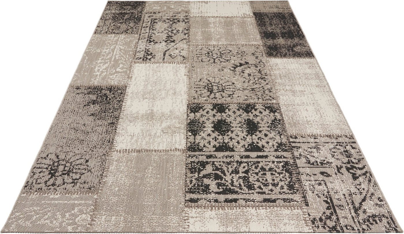 Teppich Symi, NORTHRUGS, rechteckig, Höhe: 8 mm, In- & Outdoor, Kurzflor, Klassisch, Vintage, Wohnzimmer, Garten von NORTHRUGS