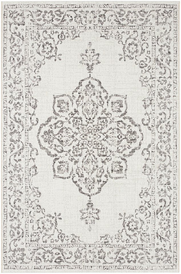 Teppich Tilos, NORTHRUGS, rechteckig, Höhe: 8 mm, In- & Outdoor, Kurzflor, Orientalisch, Vintage, Wohnzimmer, Garten von NORTHRUGS