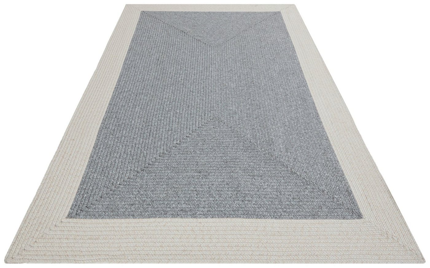 Teppich Trenzado, NORTHRUGS, rechteckig, Höhe: 10 mm, In- & Outdoor, Handmade-Look, Gewebt, Wetterfest, Balkon, Wohnzimmer von NORTHRUGS