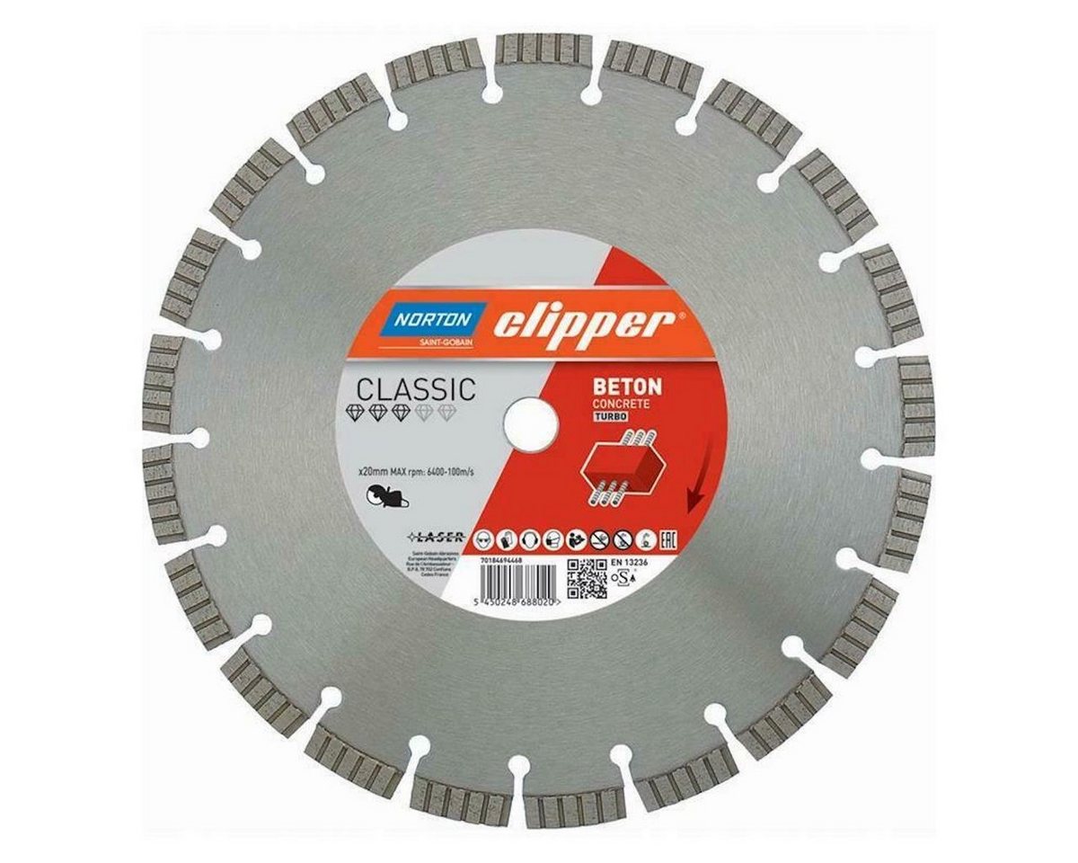 NORTON CLIPPER Diamanttrennscheibe Beton Turbo - 125x22,2 mm NORTON CLIPPER Diamanttrennscheibe Beton Turbo - 125x22,2 mm von NORTON CLIPPER