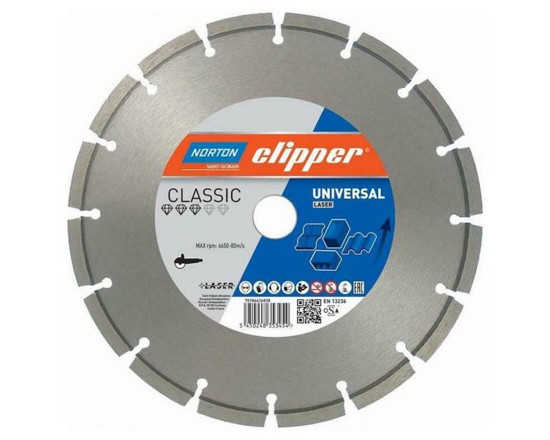 NORTON CLIPPER Diamanttrennscheibe Diamanttrennscheibe Classic Universal Laser 125mm 70184626835 NORTON CLIPPER Diamanttrennscheibe Diamanttrennscheibe Classic Universal Laser 125mm 70184626835 von NORTON CLIPPER