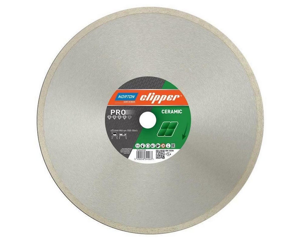 NORTON CLIPPER Diamanttrennscheibe Diamanttrennscheibe Pro Ceramic 350 x 25,4 mm 70184625100 NORTON CLIPPER Diamanttrennscheibe Diamanttrennscheibe Pro Ceramic 350 x 25,4 mm 70184625100 von NORTON CLIPPER