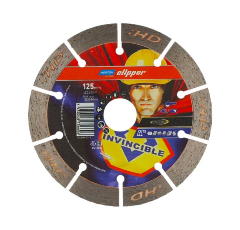 NORTON CLIPPER Diamanttrennscheibe Mr.Invincible Universal 125 x 22, 70184603343 von NORTON CLIPPER