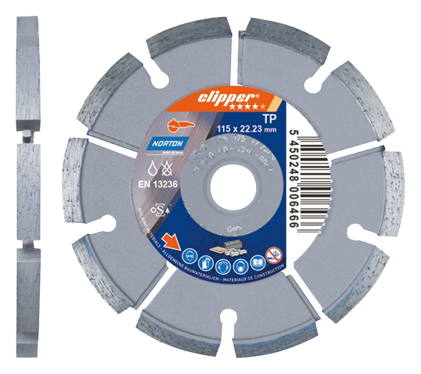 NORTON CLIPPER Trennscheibe, Ø 125 mm, Mörtelräumer TP 125 x 6,5 mm NORTON CLIPPER Trennscheibe, Ø 125 mm, Mörtelräumer TP 125 x 6,5 mm von NORTON CLIPPER