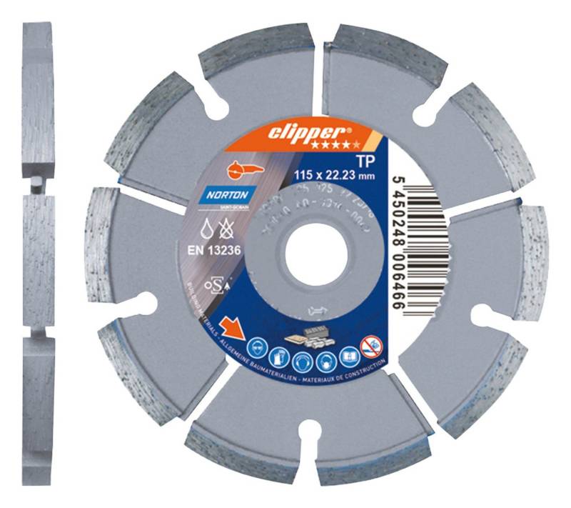 NORTON CLIPPER Trennscheibe, Ø 125 mm, Mörtelräumer TP 125 x 6,5 mm NORTON CLIPPER Trennscheibe, Ø 125 mm, Mörtelräumer TP 125 x 6,5 mm von NORTON CLIPPER