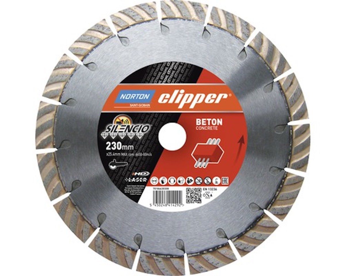 NORTON CLIPPER Trennscheibe Beton Silencio 230x22,2 x 17mm von NORTON CLIPPER