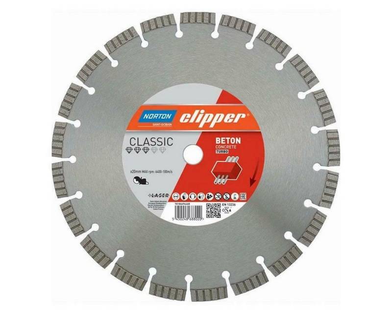 NORTON CLIPPER Diamanttrennscheibe Classic Beton Turbo - 350x20,0mm 70184694469 von NORTON CLIPPER