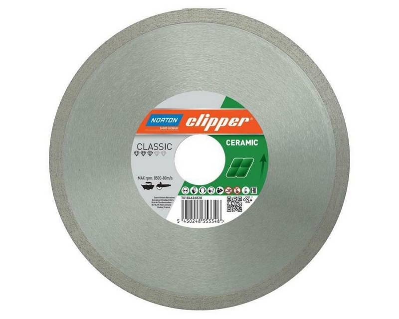 NORTON CLIPPER Diamanttrennscheibe Diamanttrennscheibe Classic Ceramic 250 x 25,4 mm 70184626831 von NORTON CLIPPER