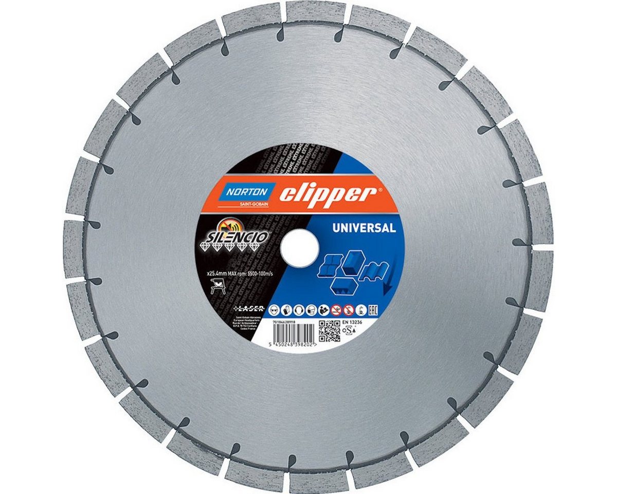 NORTON CLIPPER Diamanttrennscheibe Diamanttrennscheibe Universal Silencio 350x25,4 NORTON CLIPPER Diamanttrennscheibe Diamanttrennscheibe Universal Silencio 350x25,4 von NORTON CLIPPER