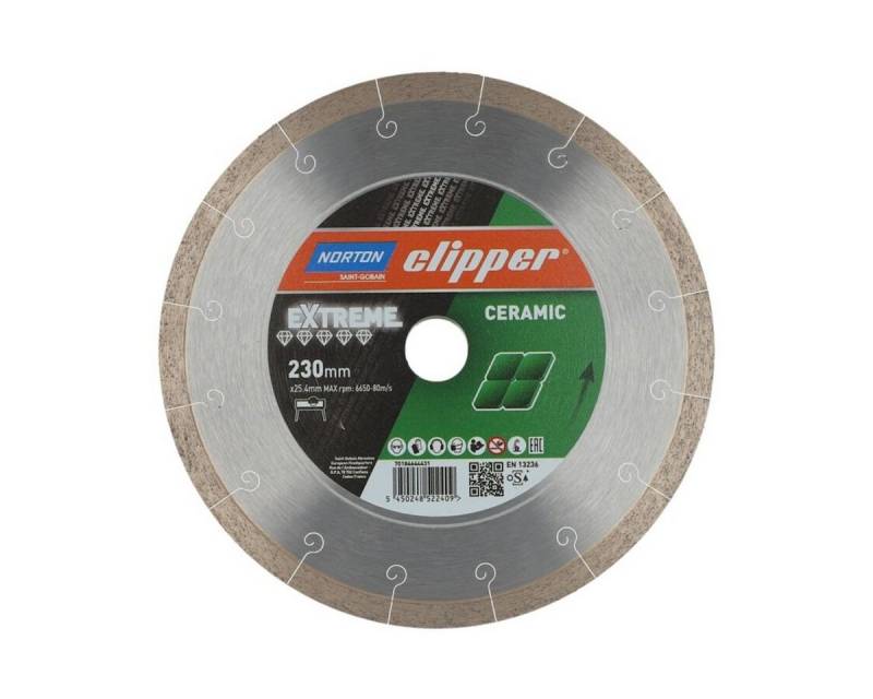 NORTON CLIPPER Diamanttrennscheibe Diamanttrennscheibe Extreme Ceramic 230x25,4 mm 70184644431 von NORTON CLIPPER