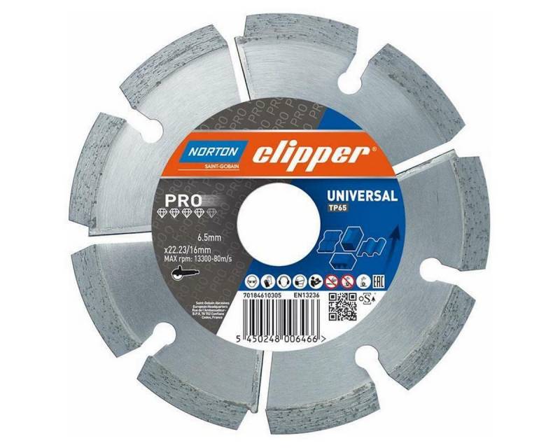 NORTON CLIPPER Diamanttrennscheibe Mörtelräumer Pro Universal TP - 125x8,0x22,2 mm 70184610716 von NORTON CLIPPER