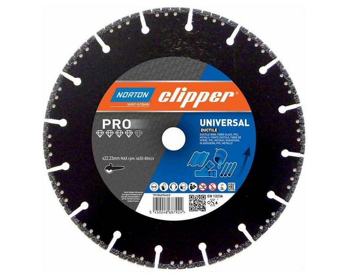 NORTON CLIPPER Trennscheibe Pro Universal Ductile - 125x22,2 mm von NORTON CLIPPER