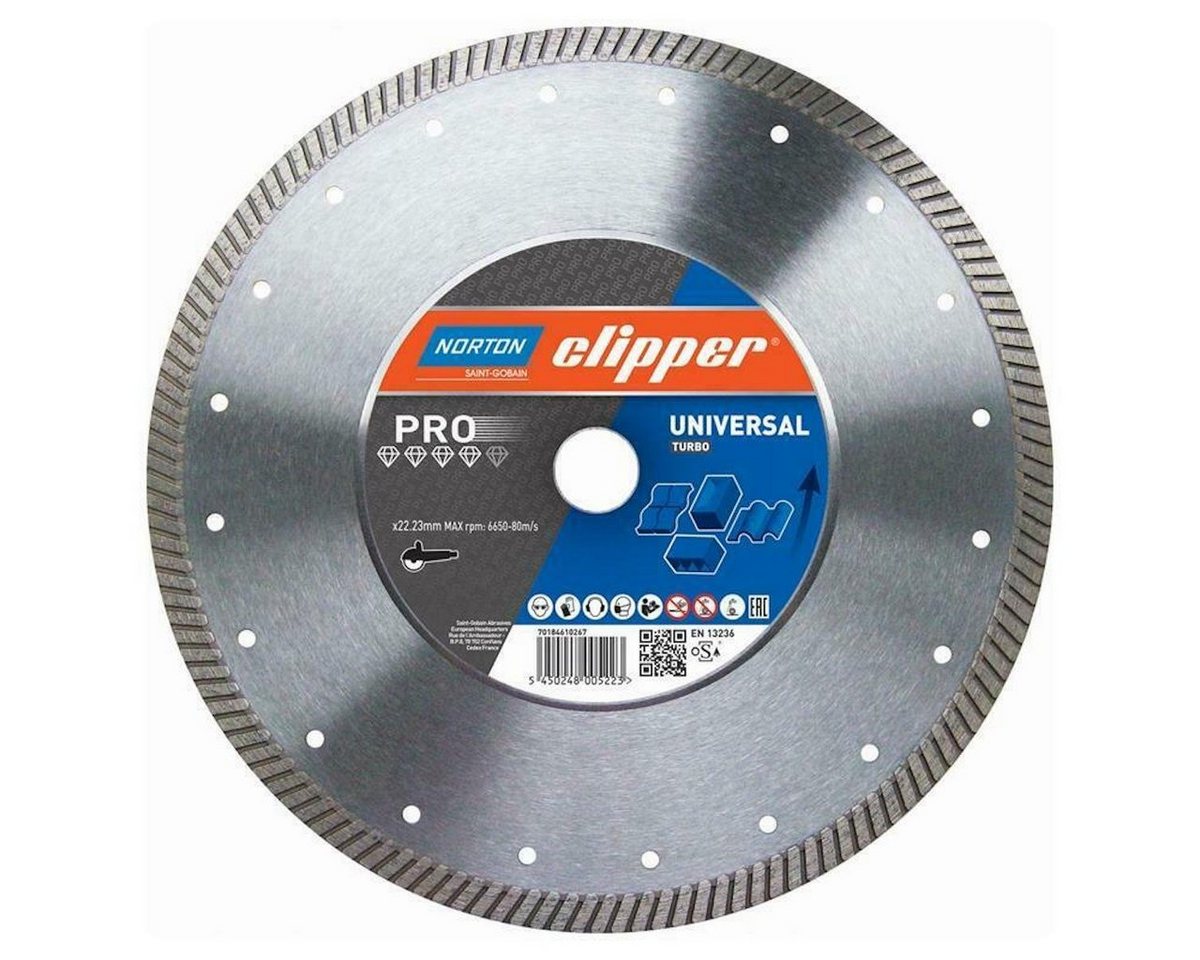 NORTON CLIPPER Trennscheibe Pro Universal Turbo - 230x22,2 mm 70184610267 von NORTON CLIPPER