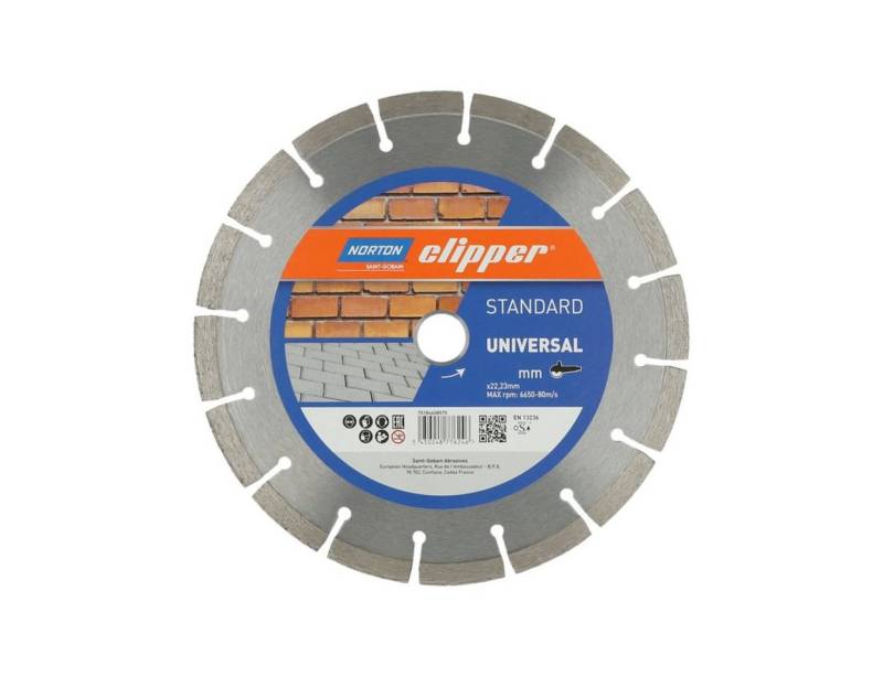 NORTON CLIPPER Diamanttrennscheibe Diamanttrennscheibe Standard Universal 125x22,23 mm 70184608573 von NORTON CLIPPER