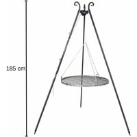 Schwenkgrill viking Rohstahlrost Höhe 185 cm Ø60 cm Dreibeingrill Feuerstelle von NORTPOL