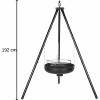 Nortpol - Schwenkgrill premium Edelstahlrost Höhe 192 cm Ø50-60 cm Dreibeingrill Grill von NORTPOL