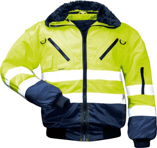 Norway 23648 Warnschutzpilotenjacke 4-in-1 fluoreszierend gelb, marine abgesetzt von Norway