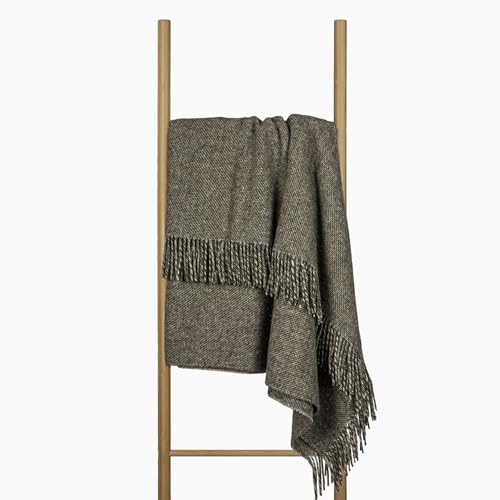 Wolldecke 140x200, 100% Schurwolle, warme & langlebige Decke, weiche Wohndecke Wolle, kuschelige Decke Wolle für Sofa & Bett, Hochwertige Schurwolldecke mit Fransen - Nostra ZELANDIA Wool Blanket von NOSTRA SINCE 1991