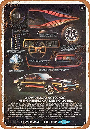 NOT Camaro Z28 Wand Dekoration Retro Metallplakat Zinn Zeichen gemalt Kunst Dekoration Plaque Warnung Cafe Garage Party Spielzimmer von NOT