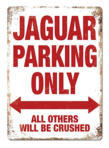NOT Jaguar Parking ONLY Wand Dekoration Retro Metallplakat Zinn Zeichen gemalt Kunst Dekoration Plaque Warnung Cafe Garage Party Spielzimmer von NOT