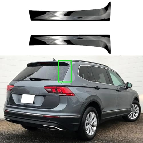 NOTEDI Auto Heckscheibe Spoiler Wing Heckspoiler Für VW Tiguan MK2 2017-2022 2023, 1 Paar ABS Heckscheibe Außenverkleidung Spoiler von NoteDi
