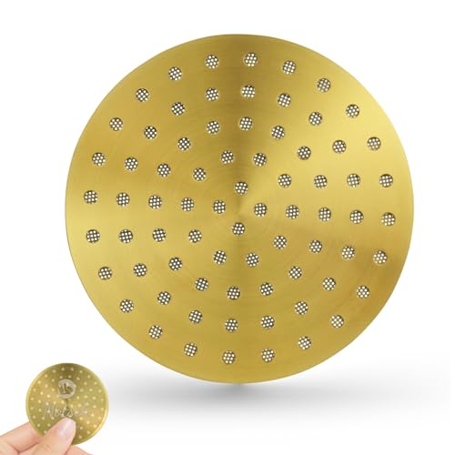 NOTSEK Puck Screen 51mm, 0,8mm Dicke Espresso Sieb mit Titanbeschichtung, 304 Edelstahl Kaffee Siebträger sieb für 51mm Siebträger Filterkorb (Gold) von NOTSEK