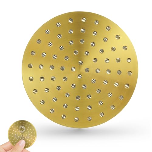 NOTSEK Puck Screen 54mm, 0,8mm Dicke Espresso Sieb mit Titanbeschichtung, 304 Edelstahl Kaffee Siebträger sieb für 54mm Siebträger Filterkorb (Gold) von NOTSEK